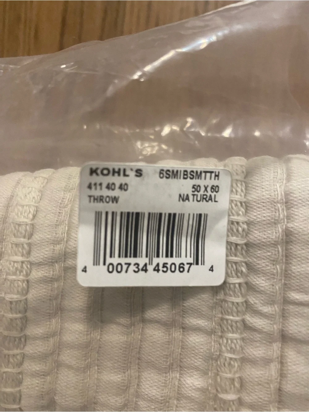 Miryana Stripe Matelasse Throw 50x60 in